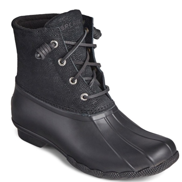 Sperry Pebbled Leather Duck Boot Size 8 - Picture 1 of 7